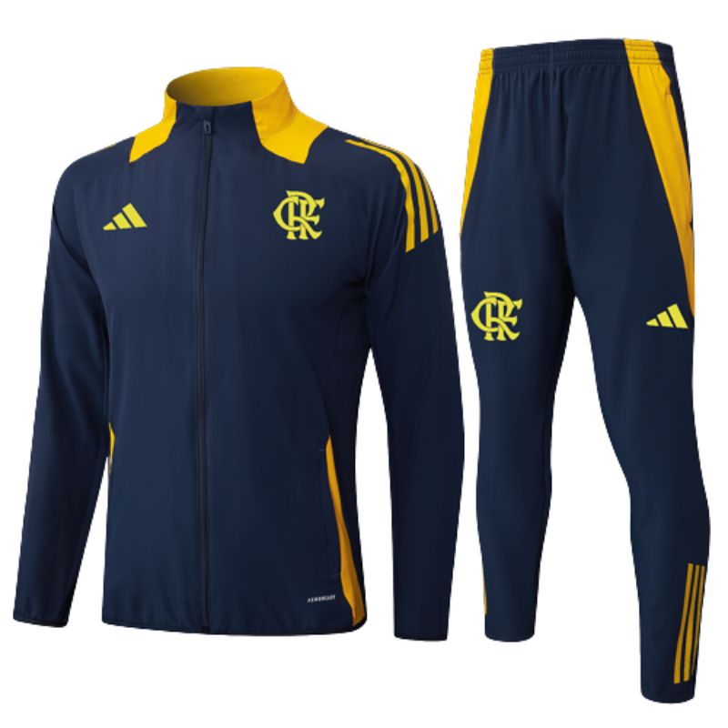 Conjunto Agasalho de Viagem Flamengo 25/26 - Azul e Amarelo