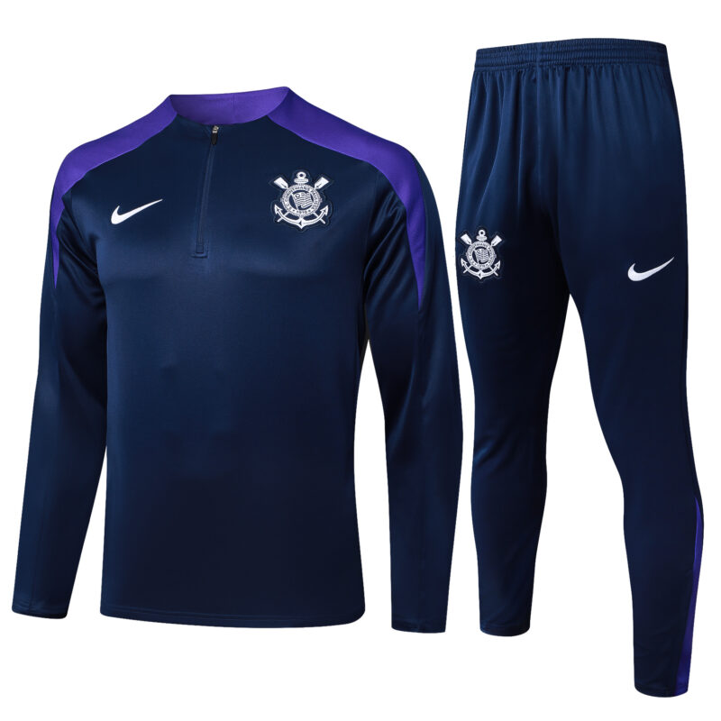 Conjunto Agasalho de Treino Corinthians 25/26 Nike - Roxo Escuro