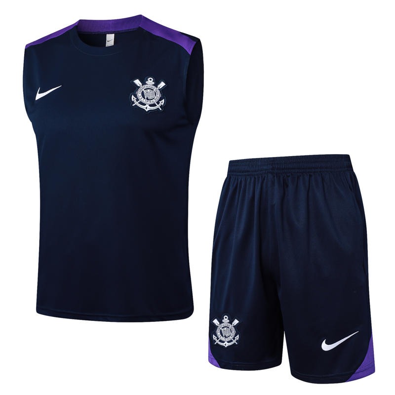 Conjunto Regata de Treino Corinthians 25/26 Nike - Roxo Escuro
