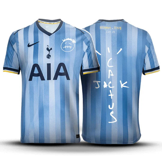 Camisa Tottenham x Travis Scott 24/25 Away Edição Especial Nike Torcedor - Azul