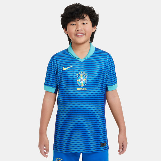 Conjunto Infantil Brasil Away Nike Torcedor 24/25