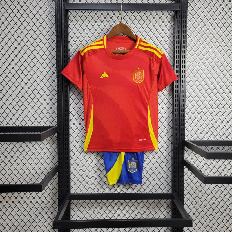 Conjunto Infantil Espanha Home Adidas Torcedor 24/25