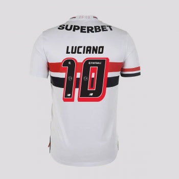 Camisa São Paulo 25/26 Home New Balance Torcedor - Luciano Nº10