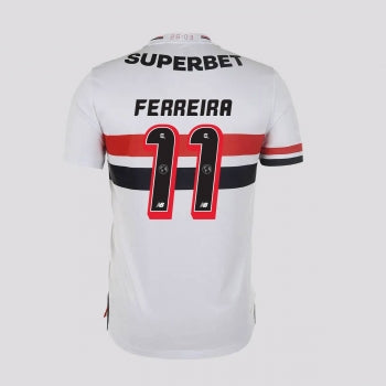 Camisa São Paulo 25/26 Home New Balance Torcedor - Ferreira Nº11