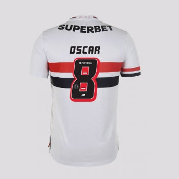 Camisa São Paulo 25/26 Home New Balance Torcedor - Oscar Nº8