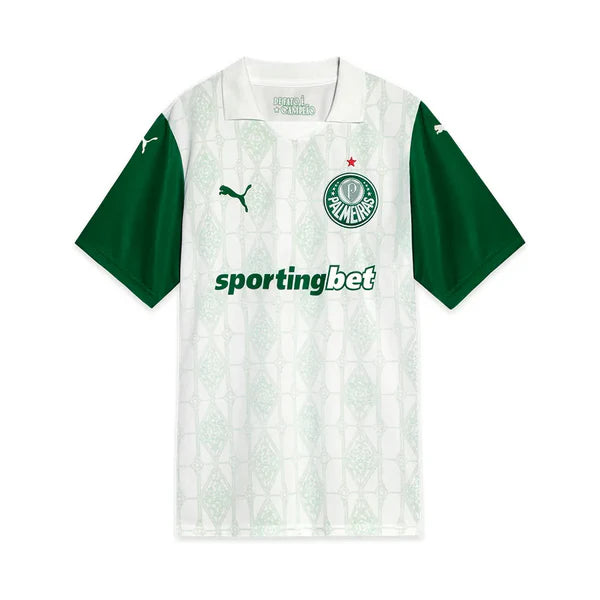 Camisa Feminina Palmeiras 25/26 Puma Away Torcedor - Branca
