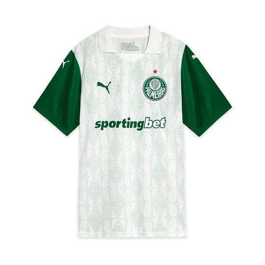 Camisa Feminina Palmeiras 25/26 Puma Away Torcedor - Branca