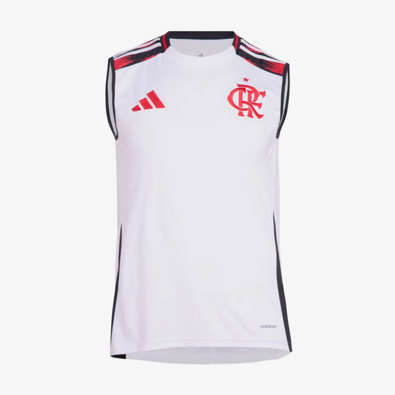 Regata Flamengo 25/26 Away Adidas Torcedor - Branca