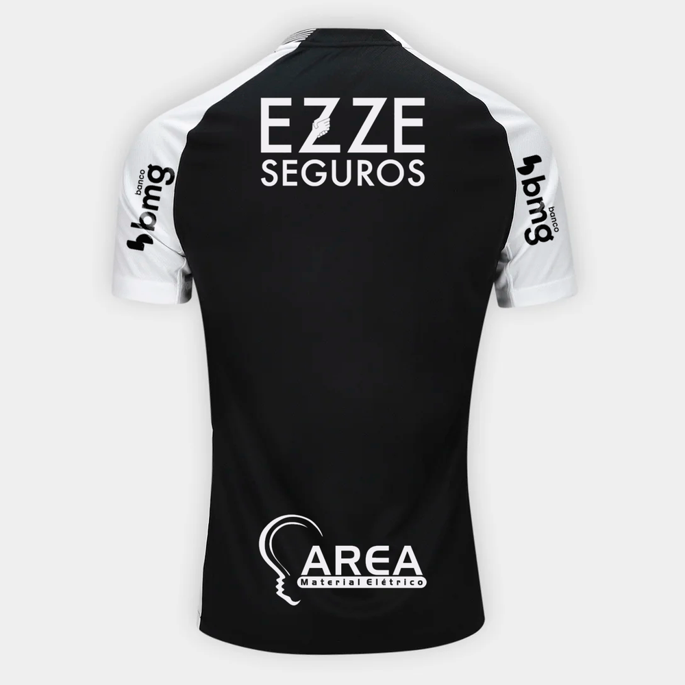 Camisa Corinthians 25/26 Away Nike Torcedor Com Patrocínios - Preta