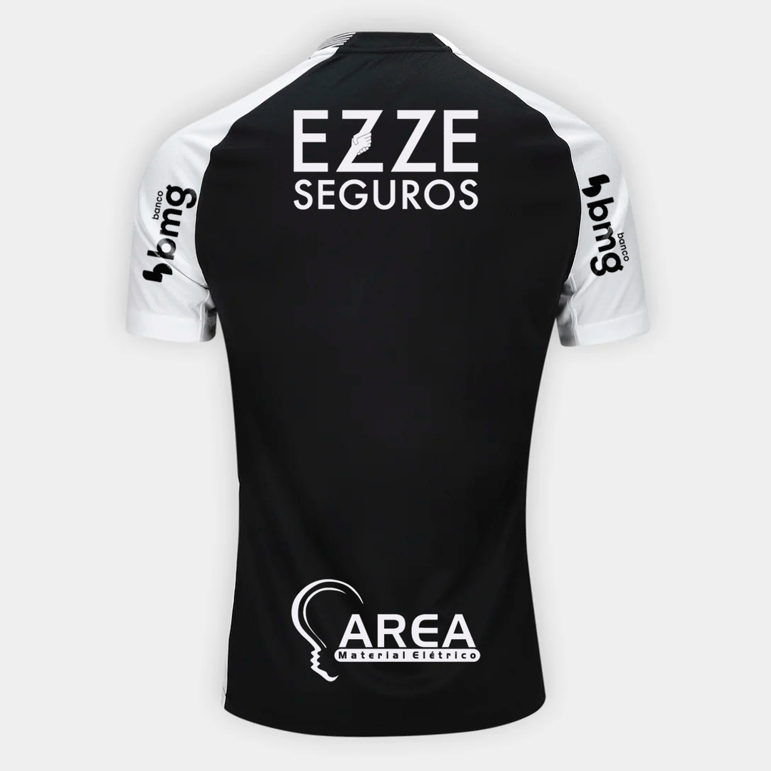 Camisa Corinthians 25/26 Away Nike Torcedor Com Patrocínios - Preta