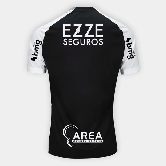 Camisa Corinthians 25/26 Away Nike Torcedor Com Patrocínios - Preta