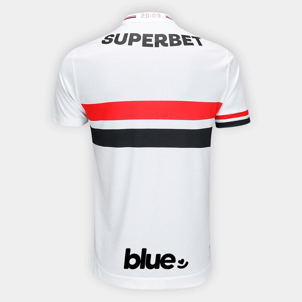 Camisa São Paulo 25/26 Home New Balance Torcedor Com Patrocínios - Branca