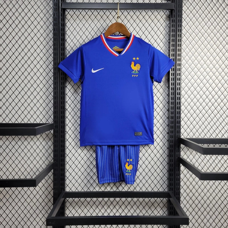 Conjunto Infantil França Home Nike Torcedor 24/25