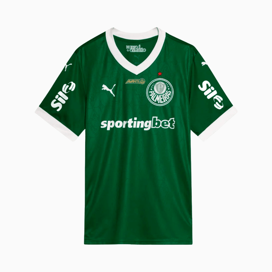Camisa Palmeiras 25/26 Home Puma Torcedor Com Patrocínios - Verde
