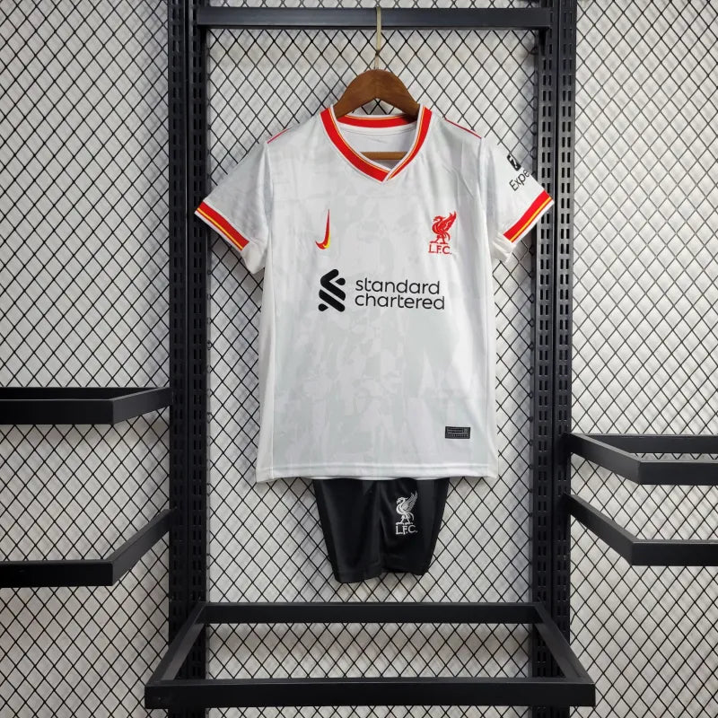 Conjunto Infantil Liverpool Away Nike Torcedor 24/25