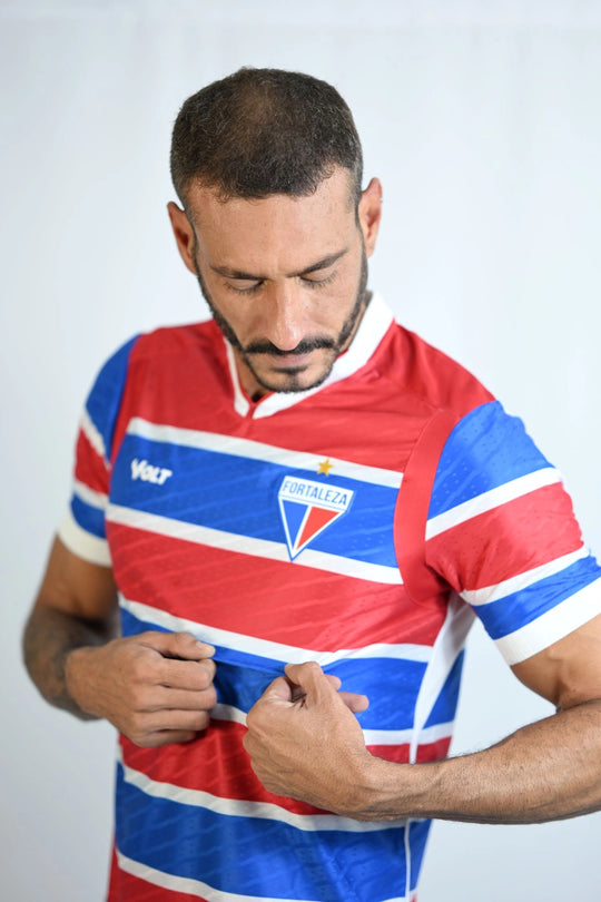 Camisa Fortaleza 25/26 Home Volt Torcedor - Azul e Vermelho