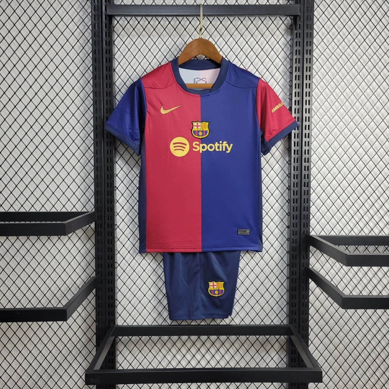 Conjunto Infantil Barcelona Home Torcedor 24/25