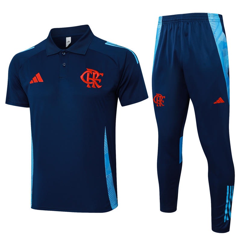Conjunto Polo de Treino Flamengo 25/26 - Azul Escuro