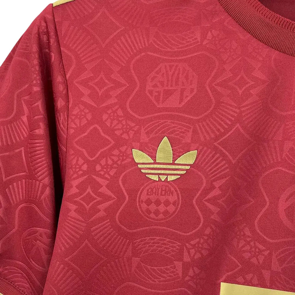 Camisa Bayern de Munique 25/26 Adidas 125 Anos Torcedor - Vermelha