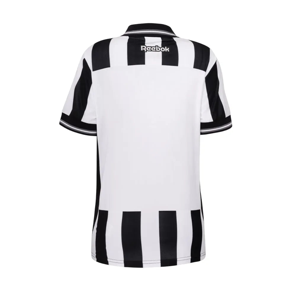 Camisa Feminina Botafogo 25/26 Rebook Home Torcedor - Preta e Branca