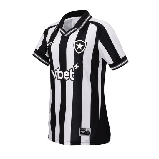 Camisa Feminina Botafogo 25/26 Rebook Home Torcedor - Preta e Branca