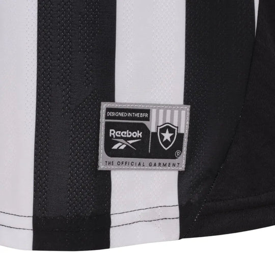 Camisa Feminina Botafogo 25/26 Rebook Home Torcedor - Preta e Branca