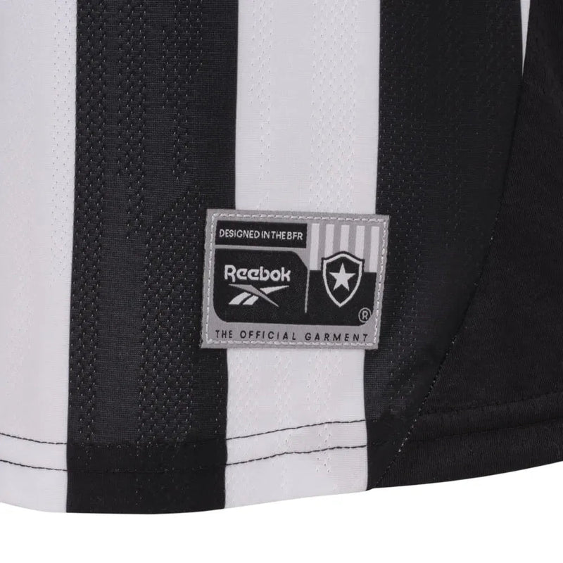 Camisa Feminina Botafogo 25/26 Rebook Home Torcedor - Preta e Branca