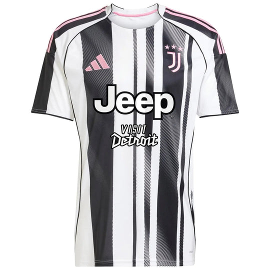 Camisa Juventus 25/26 Home Adidas Torcedor - Branca e Preta