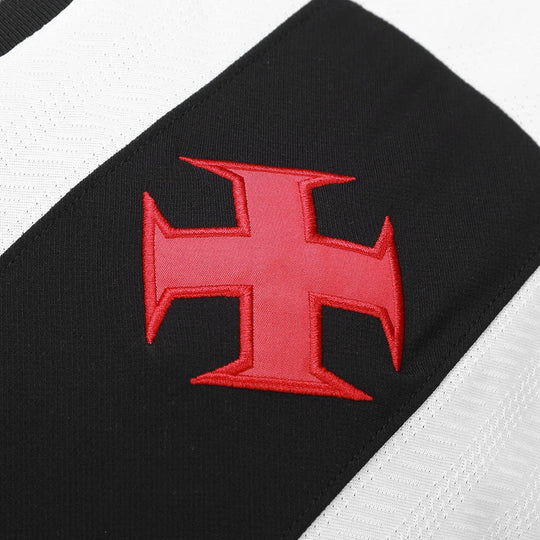 Camisa Vasco 25/26 Away Kappa Torcedor - Branca e Preta