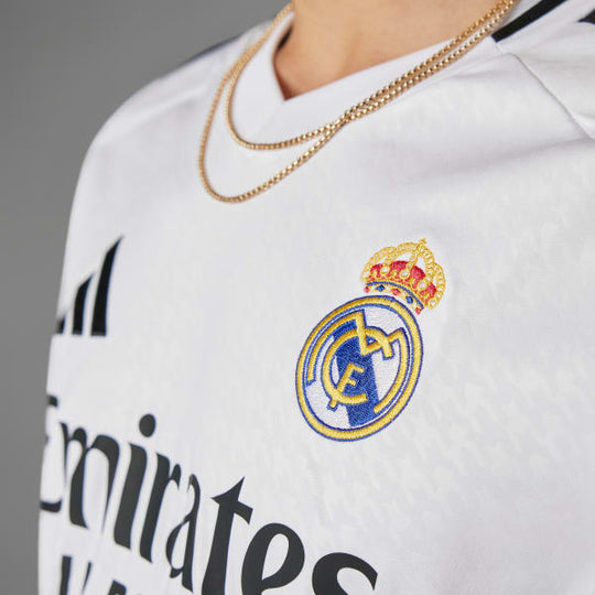 Camisa Real Madrid Home Manga Longa 24/25 Adidas Torcedor Masculina