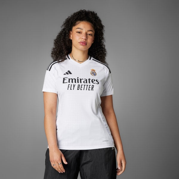 Camisa Real Madrid Home 24/25 Adidas Torcedor Feminina