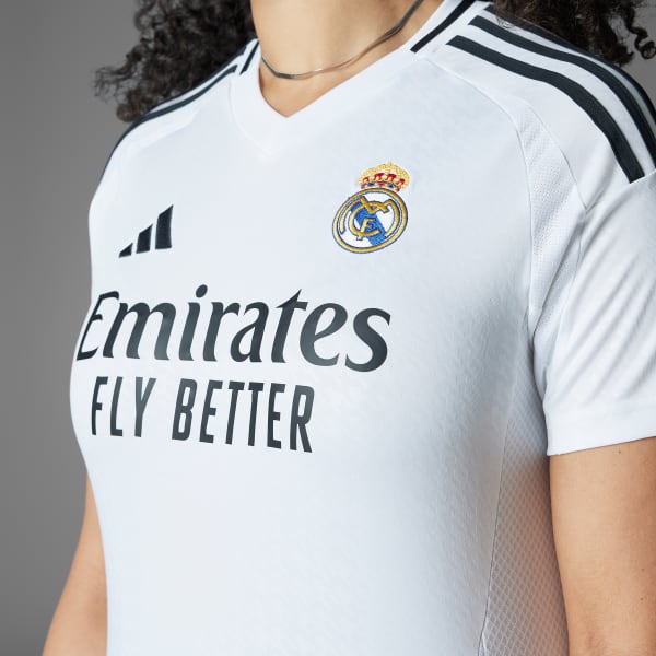 Camisa Real Madrid Home 24/25 Adidas Torcedor Feminina