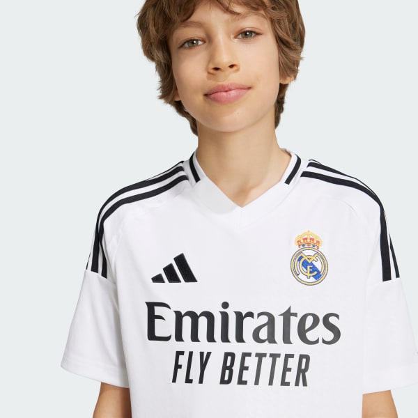 Conjunto Infantil Real Madrid Home 24/25 Torcedor