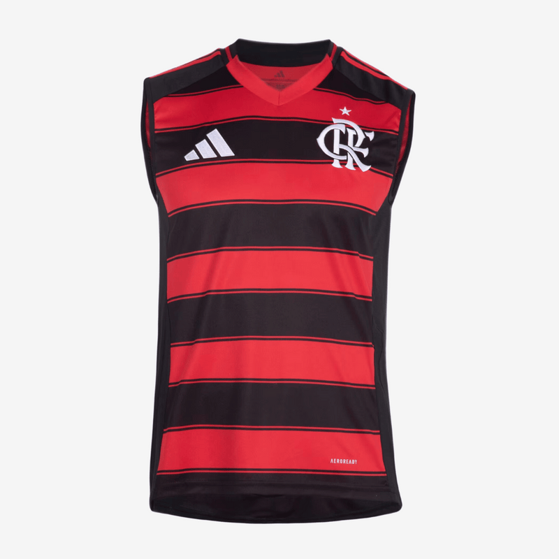 Regata Flamengo 25/26 Home Adidas Torcedor - Vermelha e Preta