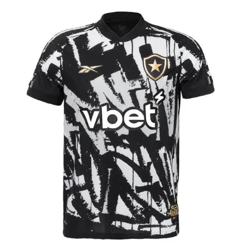 Camisa Botafogo 25/26 Reebok 4 Torcedor - Branca e Preta
