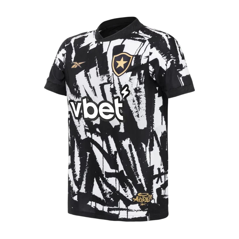 Camisa Botafogo 25/26 Reebok 4 Torcedor - Branca e Preta