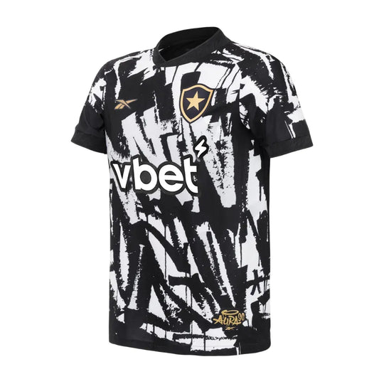 Camisa Botafogo 25/26 Reebok 4 Torcedor - Branca e Preta