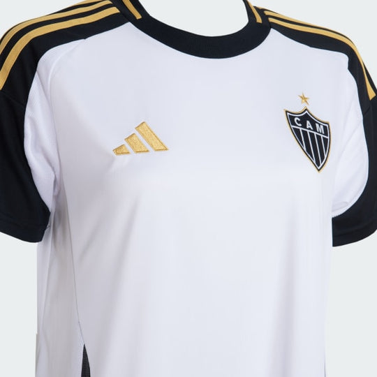 Camisa Feminina Atlético Mineiro 25/26 Away Adidas Torcedor - Branca