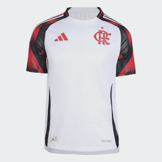 Camisa Flamengo 25/26 Away Adidas Jogador - Branca e Vermelha