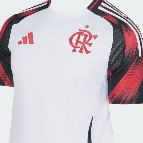 Camisa Flamengo 25/26 Away Adidas Jogador - Branca e Vermelha