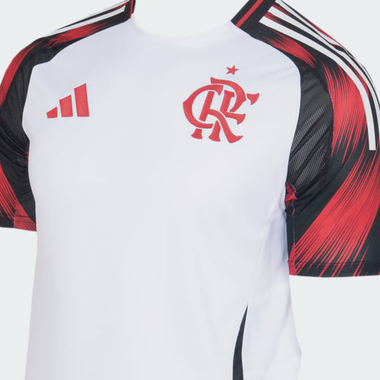 Camisa Flamengo 25/26 Away Adidas Jogador - Branca e Vermelha