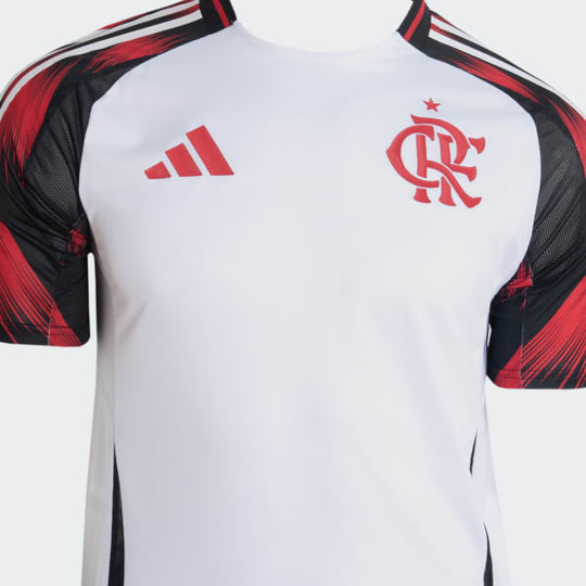 Camisa Flamengo 25/26 Away Adidas Jogador - Branca e Vermelha