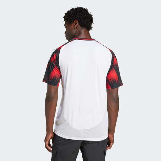 Camisa Flamengo 25/26 Away Adidas Torcedor - Branca e Vermelha