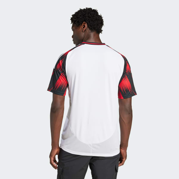 Camisa Flamengo 25/26 Away Adidas Torcedor - Branca e Vermelha