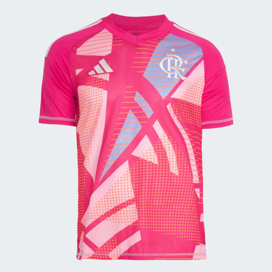 Camisa de Goleiro Flamengo 25/26 Away Adidas Torcedor - Rosa