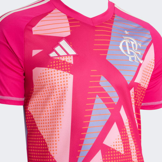 Camisa de Goleiro Flamengo 25/26 Away Adidas Torcedor - Rosa