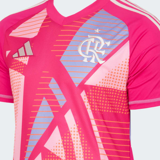 Camisa de Goleiro Flamengo 25/26 Away Adidas Torcedor - Rosa