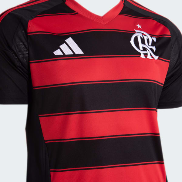 Camisa Flamengo 25/26 Home Adidas Torcedor - Vermelha e Preta