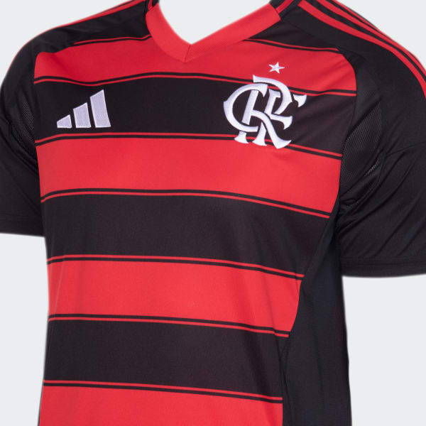 Camisa Flamengo 25/26 Home Adidas Torcedor - Vermelha e Preta