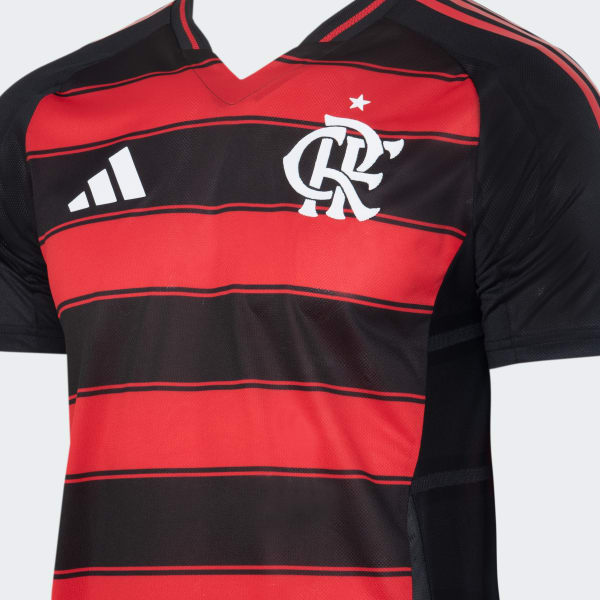 Camisa Flamengo 25/26 Home Adidas Jogador - Vermelha e Preta
